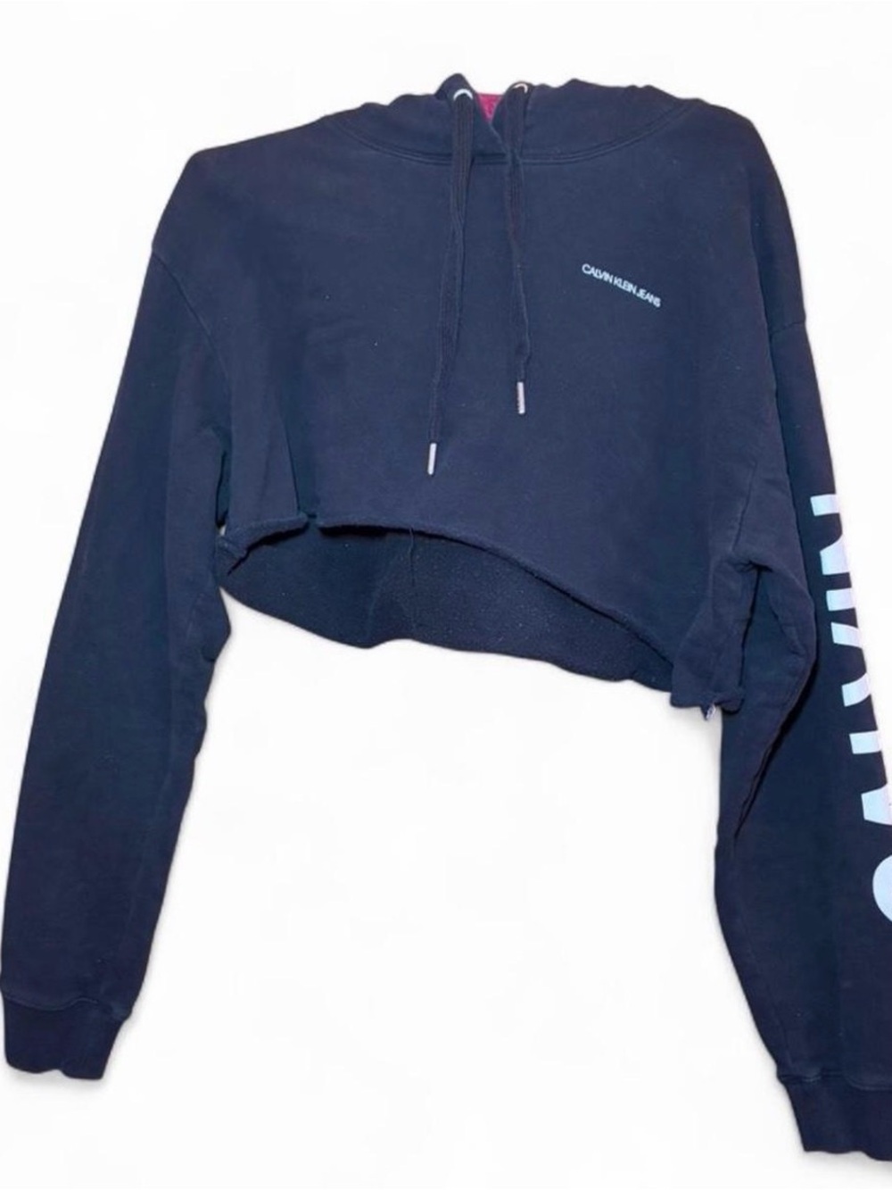 Calvin Klein Jeans Black Sweatshirt with White Label